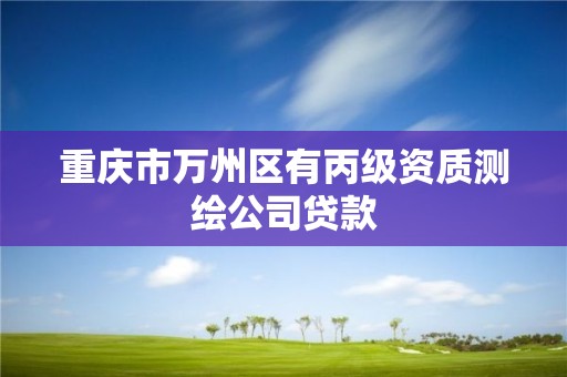 重慶市萬州區(qū)有丙級資質測繪公司貸款