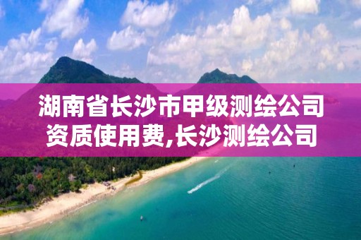 湖南省長沙市甲級測繪公司資質使用費,長沙測繪公司排名。