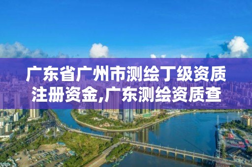 廣東省廣州市測繪丁級資質注冊資金,廣東測繪資質查詢。