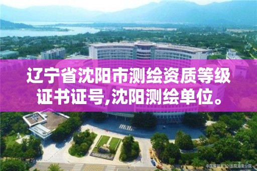 遼寧省沈陽市測繪資質等級證書證號,沈陽測繪單位。