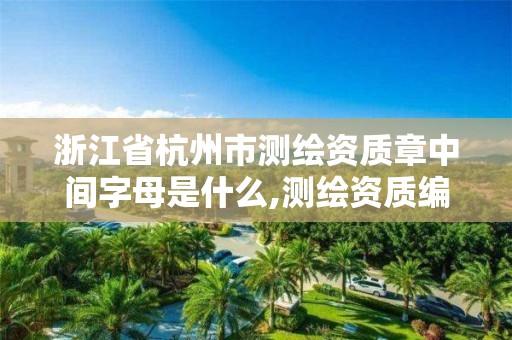 浙江省杭州市測繪資質章中間字母是什么,測繪資質編號。