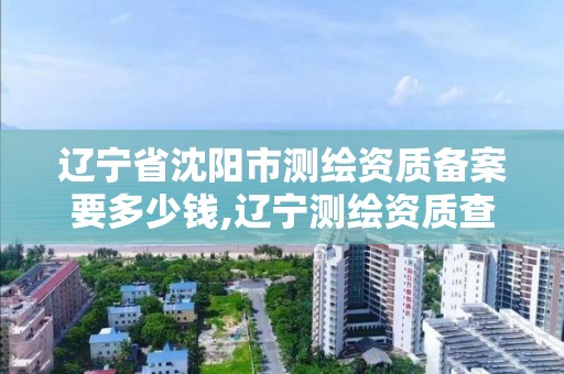 遼寧省沈陽市測繪資質備案要多少錢,遼寧測繪資質查詢。