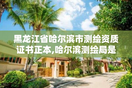 黑龍江省哈爾濱市測繪資質證書正本,哈爾濱測繪局是干什么的。