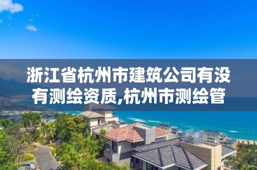 浙江省杭州市建筑公司有沒有測繪資質,杭州市測繪管理服務平臺。