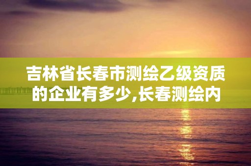 吉林省長(zhǎng)春市測(cè)繪乙級(jí)資質(zhì)的企業(yè)有多少,長(zhǎng)春測(cè)繪內(nèi)業(yè)招聘。