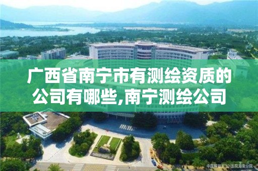 廣西省南寧市有測繪資質的公司有哪些,南寧測繪公司怎么收費標準。