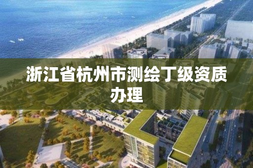 浙江省杭州市測繪丁級資質辦理