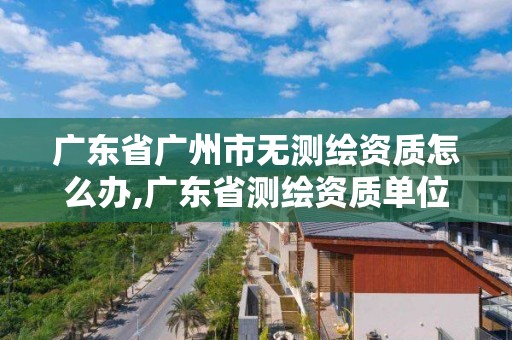 廣東省廣州市無測繪資質怎么辦,廣東省測繪資質單位名單。