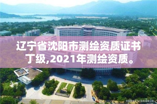 遼寧省沈陽市測繪資質證書丁級,2021年測繪資質。