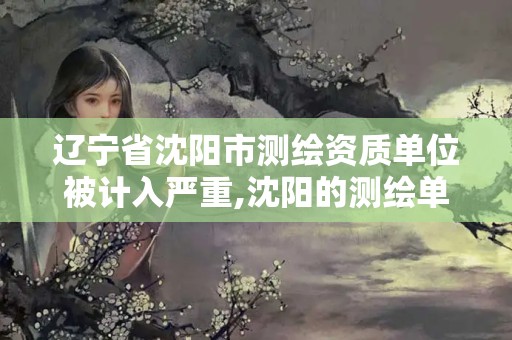 遼寧省沈陽市測繪資質單位被計入嚴重,沈陽的測繪單位有哪些。