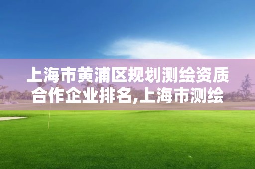 上海市黃浦區規劃測繪資質合作企業排名,上海市測繪資質單位名單。