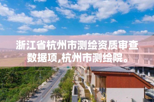 浙江省杭州市測繪資質審查數據項,杭州市測繪院。