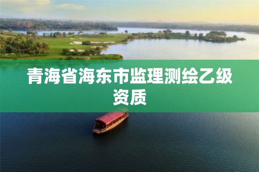 青海省海東市監(jiān)理測繪乙級資質(zhì)