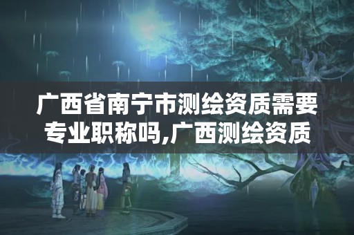 廣西省南寧市測繪資質需要專業職稱嗎,廣西測繪資質審批和服務。