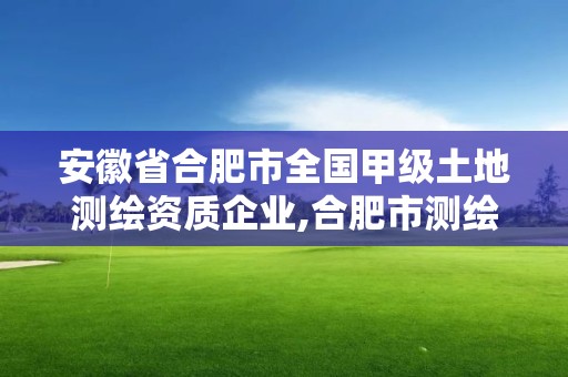 安徽省合肥市全國甲級土地測繪資質企業,合肥市測繪設計。