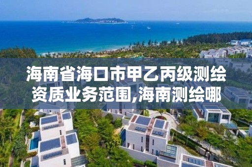 海南省?？谑屑滓冶墱y繪資質業務范圍,海南測繪哪家好。