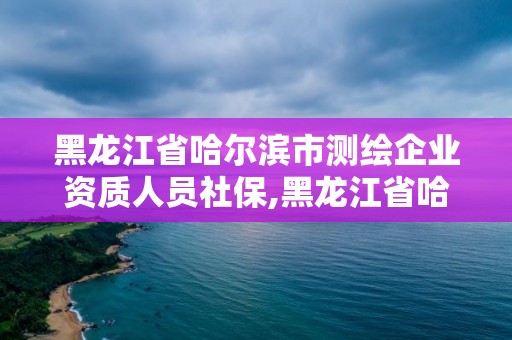 黑龍江省哈爾濱市測繪企業資質人員社保,黑龍江省哈爾濱市測繪局。