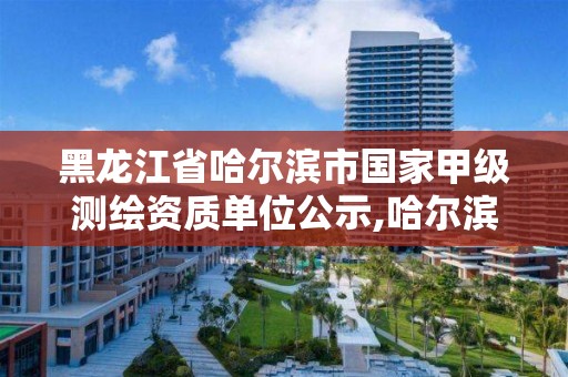 黑龍江省哈爾濱市國家甲級測繪資質單位公示,哈爾濱測繪勘察研究院怎么樣。