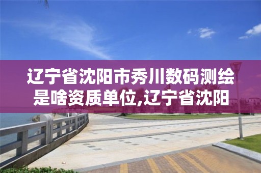 遼寧省沈陽市秀川數碼測繪是啥資質單位,遼寧省沈陽市秀川數碼測繪是啥資質單位呀。