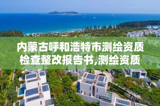 內蒙古呼和浩特市測繪資質檢查整改報告書,測繪資質自查報告。