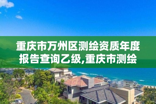 重慶市萬州區測繪資質年度報告查詢乙級,重慶市測繪資質管理辦法。