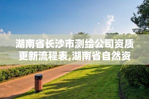 湖南省長沙市測繪公司資質更新流程表,湖南省自然資源廳關于延長測繪資質證書有效期的公告。