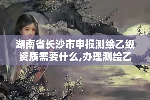 湖南省長沙市申報測繪乙級資質需要什么,辦理測繪乙級資質要求。