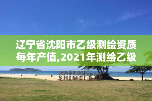 遼寧省沈陽市乙級測繪資質每年產值,2021年測繪乙級資質。