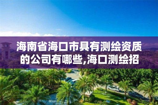 海南省海口市具有測繪資質(zhì)的公司有哪些,海口測繪招聘。