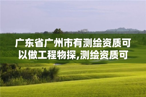 廣東省廣州市有測繪資質(zhì)可以做工程物探,測繪資質(zhì)可以做基坑監(jiān)測嗎。