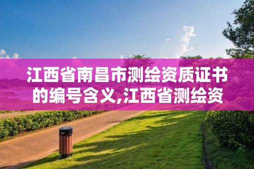 江西省南昌市測繪資質證書的編號含義,江西省測繪資質查詢。