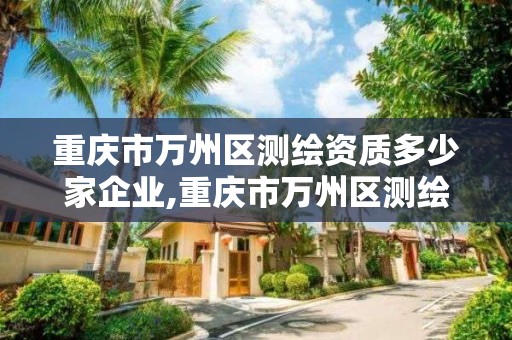 重慶市萬州區測繪資質多少家企業,重慶市萬州區測繪資質多少家企業可以用。