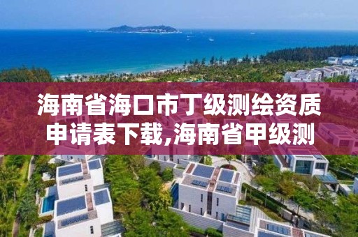 海南省海口市丁級測繪資質申請表下載,海南省甲級測繪單位。