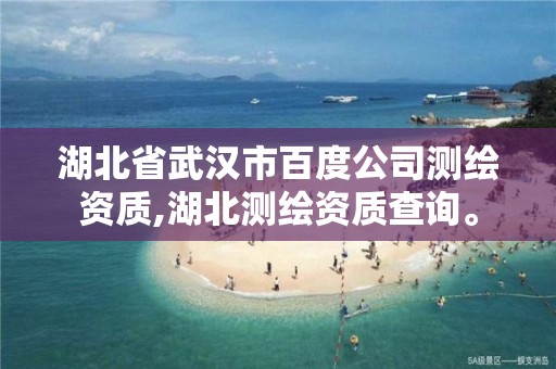 湖北省武漢市百度公司測繪資質,湖北測繪資質查詢。