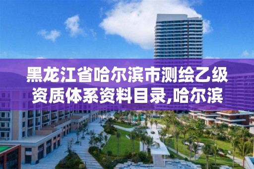 黑龍江省哈爾濱市測繪乙級資質體系資料目錄,哈爾濱測繪局幼兒園是民辦還是公辦。