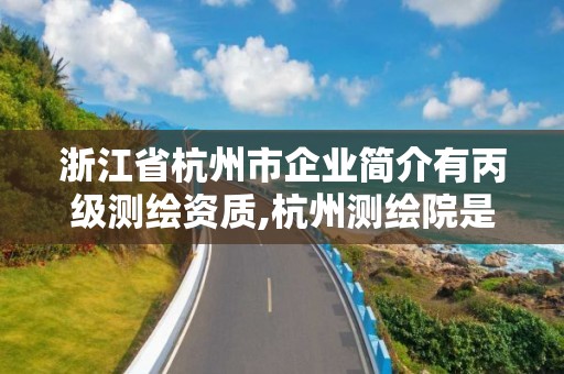 浙江省杭州市企業(yè)簡(jiǎn)介有丙級(jí)測(cè)繪資質(zhì),杭州測(cè)繪院是什么單位。