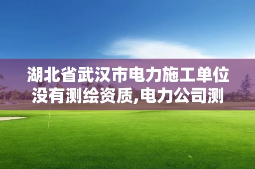 湖北省武漢市電力施工單位沒有測繪資質,電力公司測繪辛苦嗎。