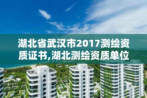 湖北省武漢市2017測繪資質(zhì)證書,湖北測繪資質(zhì)單位。