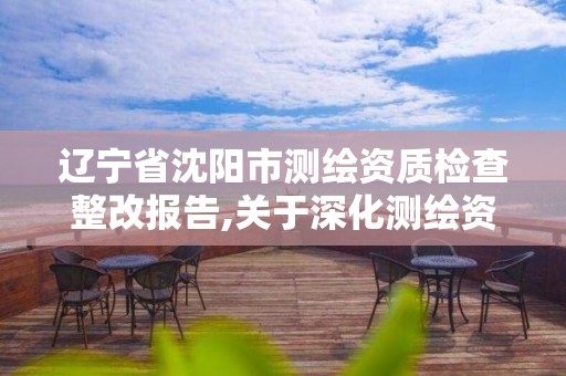 遼寧省沈陽市測繪資質檢查整改報告,關于深化測繪資質改革的匯報。