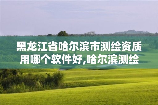 黑龍江省哈爾濱市測繪資質用哪個軟件好,哈爾濱測繪公司有哪些。