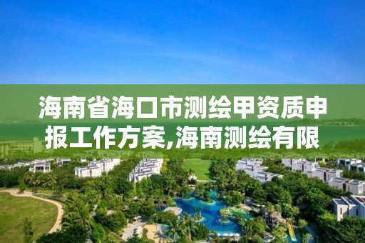 海南省海口市測繪甲資質申報工作方案,海南測繪有限公司。