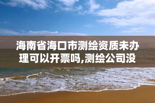 海南省海口市測繪資質未辦理可以開票嗎,測繪公司沒有資質能開票。