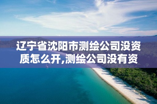 遼寧省沈陽市測繪公司沒資質怎么開,測繪公司沒有資質能開票。