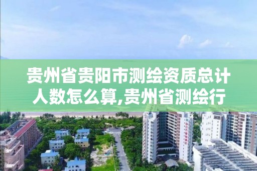 貴州省貴陽市測繪資質總計人數怎么算,貴州省測繪行業協會。