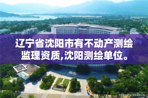 遼寧省沈陽市有不動產測繪監理資質,沈陽測繪單位。