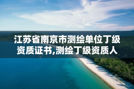 江蘇省南京市測繪單位丁級資質證書,測繪丁級資質人員要求。