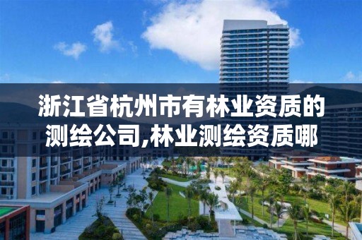 浙江省杭州市有林業資質的測繪公司,林業測繪資質哪里辦理。