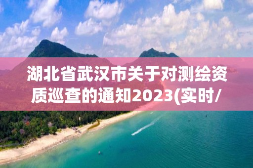 湖北省武漢市關于對測繪資質巡查的通知2023(實時/更新中)