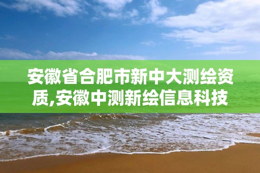 安徽省合肥市新中大測繪資質,安徽中測新繪信息科技有限公司。