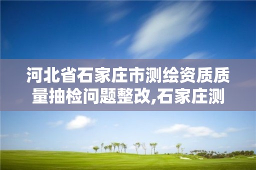 河北省石家莊市測繪資質質量抽檢問題整改,石家莊測繪公司有哪些。